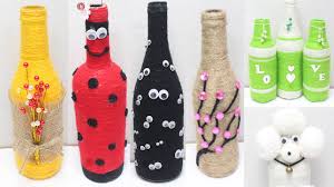 Glass Bottle Decoration Ideas With Wool Glass Bottle Craft Idea Easy Youtube Fashion a wooden holder for some rope covered bottles to serve as a unique and inexpensive centerpiece or accessory, no nails required! glass bottle decoration ideas with wool glass bottle craft idea easy