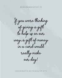 Fun Ways To Ask For Cash Gifts Philippines Wedding Blog