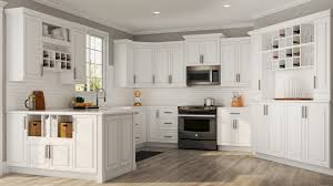 hampton wall cabinets in white