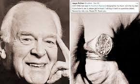 Tony Britton's son appeals for return of signet ring that 'went missing' at  hospital