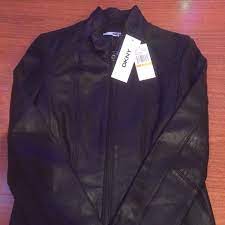 Dkny Women S Black Lamb Leather S Brand New W Tag Lamb Leather Jacket Women Leather Jacket