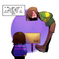 GooseAgain 📗🚲 on X: Helpful Chara:)🌻 #undertale #undertaleFanart #frisk  #chara t.covZ5bnL55Oh  X