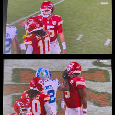 Brian Branch refused to shake hands with Patrick Mahomes, then started a  fight with JuJu Smith-Schuster. Someone's salty! #chiefs #ChiefsKingdom  #fblifestyle #nfl #lions