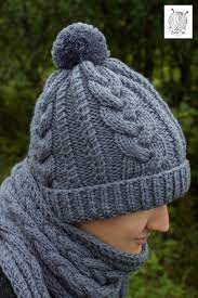 Beanie Scarf Knitting Pattern Set Row By Row Easy Etsy Knitting Patterns Free Hats Knitting Knitting Patterns