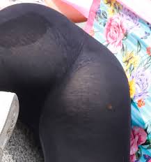 Big Booty Teen in see-through spandex - candid ass creepshots - exposed girls