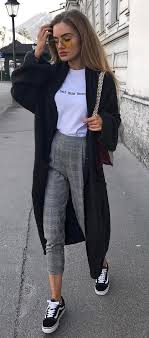 Black And White Checkered Pants Outfit Fashion Outfits In 2020 Casual Style Outfits Cool Outfits Clothes