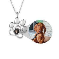 The pendant can be made to any kind of pet or even human's face! Personalized Pet Photo Necklace Wear Felicity