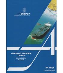 Np350 2 Admiralty Distance Tables Indian Ocean Volume 2 3rd Edition 2008