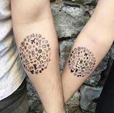 Here are a couple more examples using romantic clichés with a twist: 100 Cute Matching Couple Tattoos Ideas Gallery 2020