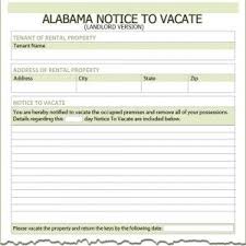 Alabama Eviction Notice Free Printable Documents Being A Landlord Eviction Notice Termination Of Tenancy