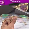 Made with utmost care, this pair of glasses is available in colors including gold and silver. 1