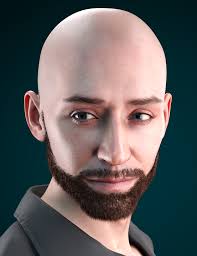Louie Beard and Brows for Genesis 9 and 8.1 Male ⋆ Freebies Daz 3D