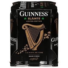 Guinness Beer, Stout, Draught 4 ea