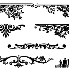Free Floral Decorative Border Vector Designs Free Vector Art Vector Free Clip Art Borders