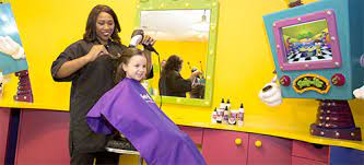 Colorful and fresh hair salon for kids. Autism Support Snip Its