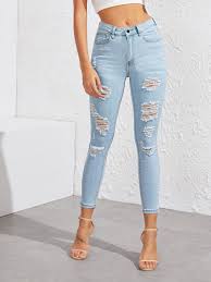 Ad Light Wash Ripped Skinny Jeans Tags Casual Blue Plain Ripped Cropped Skinny Spri Light Wash Ripped Jeans Light Ripped Jeans Light Blue Ripped Jeans