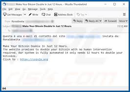 Similar to emails that popped up when the internet was just gaining mass adoption. How To Remove Double Your Btc Email Scam Virus Removal Guide Updated