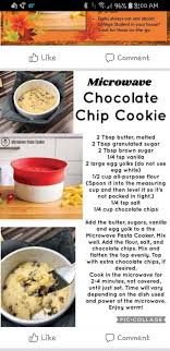 Microwave Chocolate Chip Cookie Pampered Chef Recipes Pampered Chef Consultant Pampered Chef Party