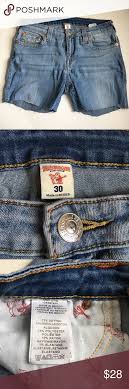 True Religion Size 30 Women Skinny Jean Shorts These Were