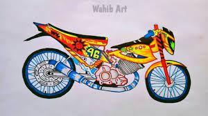 Bebek grasstrack shock belakang atv. Sketsa Motor Radea