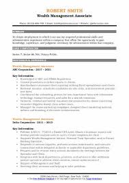Apply to financial advisor, management associate, client associate and more! Wealth Management Associate Resume Samples Qwikresume
