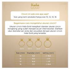 Berapa panjang diameternya, itulah ukuran cincin anda. Cincin Emas Satu Jiwa Hala Gold X Prilly 3wz1157 Shopee Indonesia