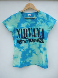 Official nirvana merchandise 100% cotton nevermind album art & tracklist design blue nirvana shirt formed in 1987 by singer and guitarist kurt cobain and bassist krist novoselic. Tappington And Wish Women S Tie Dye Blue Nirvana Nevermind T Shirt Moda Feminina Moda E Feminino