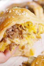 Cheeseburger Crescent Ring Recipe Crescent Recipes Food Recipes