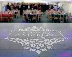 Wedding Dance Floor Decal Wedding Floor Monogram Vinyl Floor Decals Wedding Decor Wedding Decal Dance Floor Wedding Floor Decal