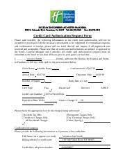 Maybe you would like to learn more about one of these? Credit Card Authorization Form Individual 1 Docx Holiday Inn Express And Suites Pasadena 3500 E Colorado Blvd Pasadena Ca 91107 Tel 626 792 1363 Course Hero