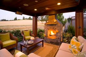 Pictures of outdoor patios with fireplaces. Covered Patios With Fireplaces Houzz