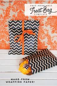 Wrapping paper is a great choice here too. Make Your Own Halloween Treat Bags From Wrapping Paper Ella Claire Co