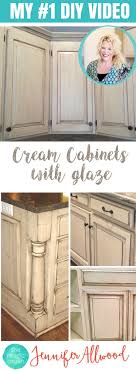Laurie march gives you her diy tips for repainting kitchen cabinets just like the pros. How To Paint Cream Cabinets With Glaze This Is My 1 Selling Diy Video For Updating Your Kitchen With P Chic Kitchen Shabby Chic Kitchen Shabby Chic Furniture