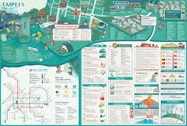 taipei map 台北旅遊地圖 on behance map maps illustration design illustrated map