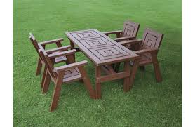 List of harrogate based furniture manufacturers, makers & shops offering offering office, garden and home furniture (bedroom, kitchen, dining & living room). Recycled Plastic Harrogate Dining Table And Four Chairs Marmax Recycled Plastic Products