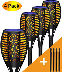 Marlrin Garten Fackeln Solarleuchte Solar Fackel Garten Solar Flamme Lampe Fackel Solar Gartenlicht Auto Ein Aus Usb Wiederaufl Solarleuchten Solarlampen Solar