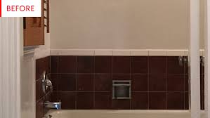 Wall showers are an extremely good space saving element for creating relaxing and fine bathroom design. Vinyl Peel And Stick Tile Decals Bathroom Remodel Apartment Therapy