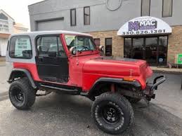 1989 Jeep Wrangler Yj 4x4 Red Suv 4 Doors 3995 00 To View More Details Go To Https Www Macmanagemotors Com Jeep Wrangler Yj Jeep Wrangler Jeep