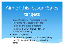 Ppt - Aim Of This Lesson: Sales Targets Powerpoint Presentation, Free  Download - Id:4087174