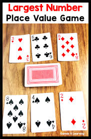 They can put down the next card in the sequence, in this case a 6 or 8 of diamonds, or they can play another 7 next to the first 7. Math Card Games Place Value Game Easy Math Games Math Card Games Math Games For Kids