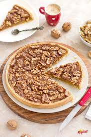 Tarte Aux Noix Et Caramel Beurre Sale Regilait Recette Tarte Aux Noix Alimentation Tarte Aux Noix Caramel