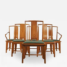 Baker Furniture Company Set Of Six Silver Label Baker Furniture Chinese Style Ming Dining Chairs Baker Furniture Dining Chairs Side Chairs Dining