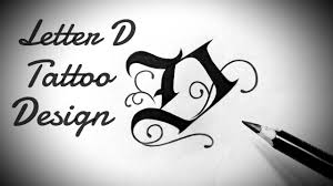 It is a great idea to add a little dash to your looks. How To Draw D Letter Stylish Tattoo Designs Fonts Fancy Letters Tattoo Lettering Alphabet Designs Youtube