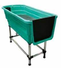 *hundebadewanne kunststoff, tragbare faltbare badewanne für hund katze faltbare, faltbare badewanne heimtierbedarf becken barrel leichter einstieg für den hund: Pvc Badewanne Fur Mittlere Hunde Mit Tur 124 X 69 X 90 Cm Turkis Petpoint Charly