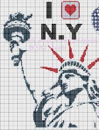 grille new york le blog de 7 a la maison point croix tricot grilles gratuites motifs couture broderie sur carte coloriage porte-serviettes