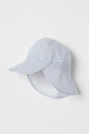 Sun Cap White Blue Striped Kids H M Us Baby Sun Hat Sun Cap Hat Patterns To Sew