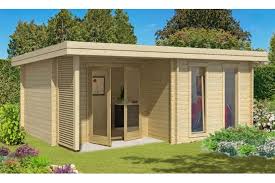 Abri De Jardin Rouen 44mm 16 4m Interieur Abri De Jardin Toit Plat Abri De Jardin Bois