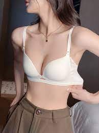 Japanese Light Cotton Non-marking White Underwear Girls Summer Thin Small  Breast Gathering Bra - Bras - AliExpress