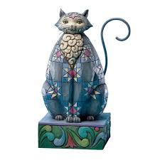 Jim Shore Cat With Star Pattern Figurine Jim Shore Cat Art Cat Decor