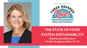 3Squares Live! October 2023: Global Sustainability Heavy-Hitter Christine Daugherty